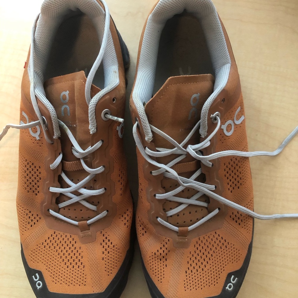 On Running Men's Orange Athletic Shoes